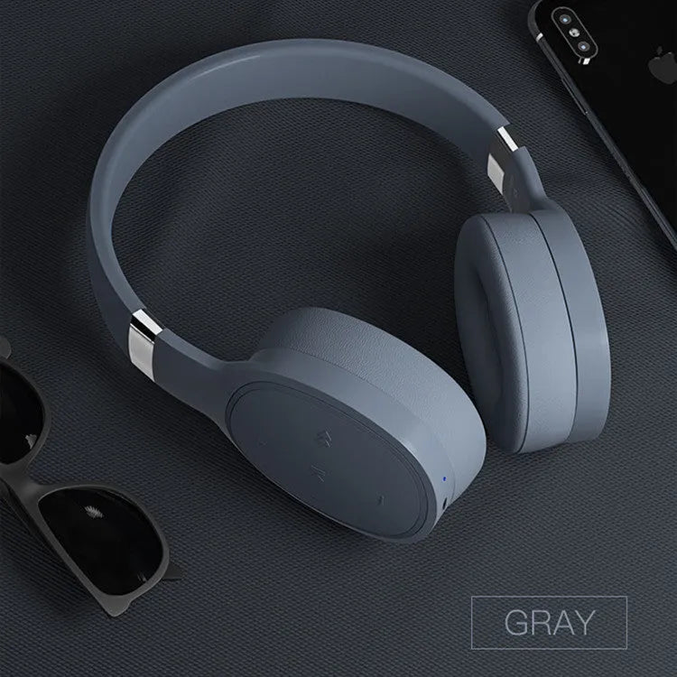 Wireless Bluetooth headphones in black, blue, grey or white colour options showing 40mm speaker drivers.