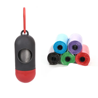 Coloured dog waste bags for pet cleanup measuring 22.5 by 30 centimetres