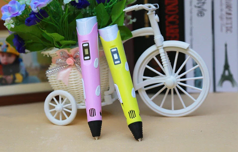 A versatile 3D pen with adjustable temperature settings, vibrant filament colors, and an ergonomic design for endless creative possibilities.