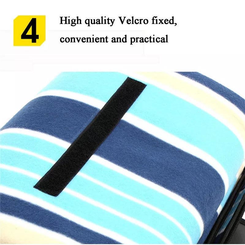 Waterproof outdoor picnic mat with cushioning, available in multiple designs
