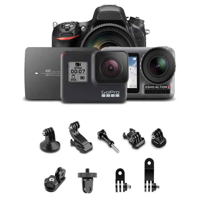 Black and white Bluetooth selfie stick extended with phone mounted, showing wireless remote and tripod base