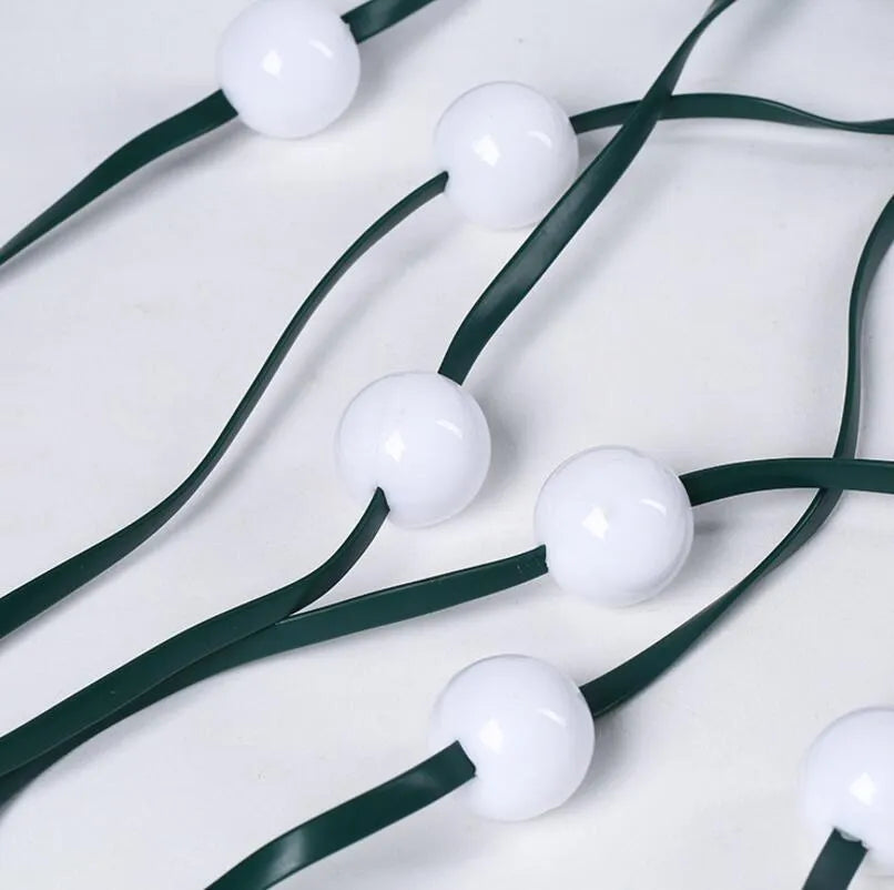 64 LED bead Christmas tree light string on a 1.8-metre wire with button control for dimming and colour changes