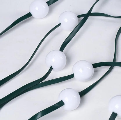 64 LED bead Christmas tree light string on a 1.8-metre wire with button control for dimming and colour changes