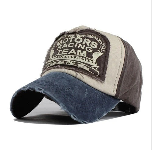 Cotton Baseball Hip Hop Cap with extended visor in vibrant colours