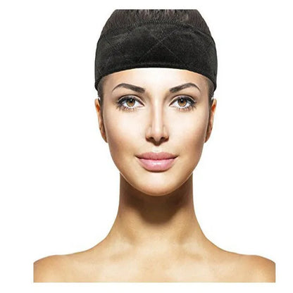 Adjustable velvet wig grip headband in beige, black, coffee, dark brown, skin, special coffee, and special skin colours.