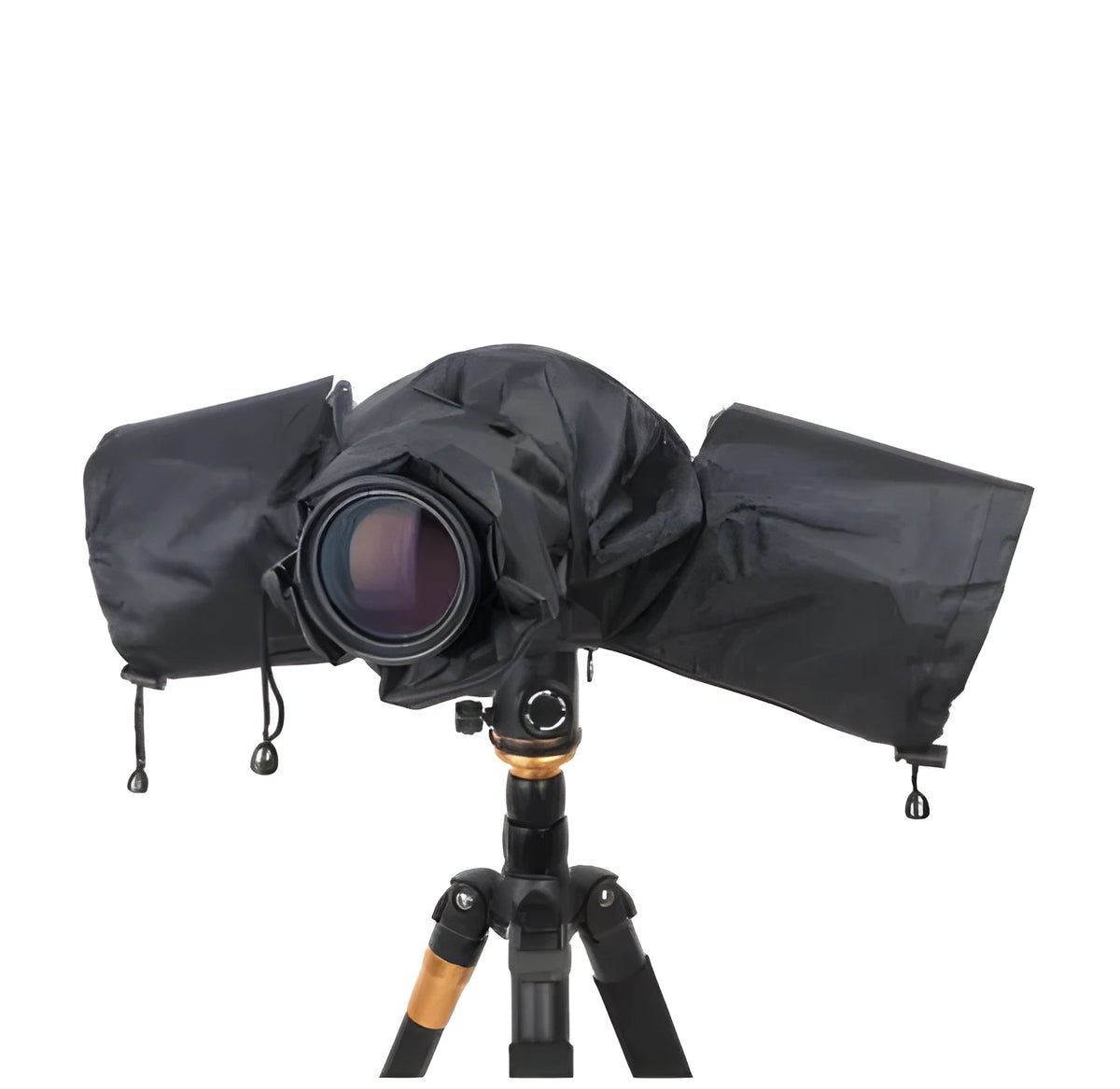 Transparent PVC rain cover for DSLR camera with long focus lens