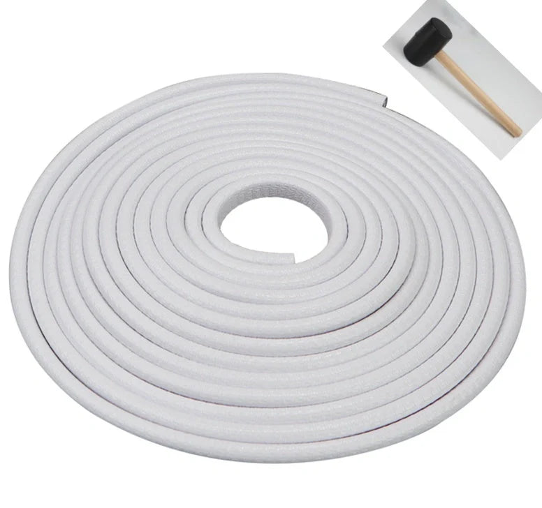 Universal car door anti-collision strip with steel disc for edge protection