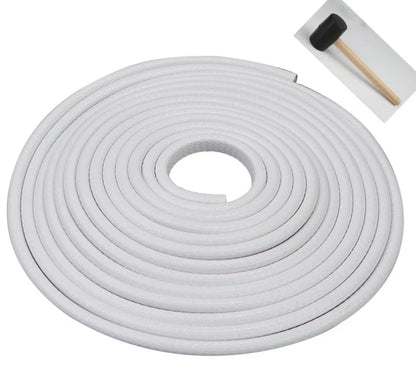 Universal car door anti-collision strip with steel disc for edge protection