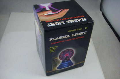 Colourful USB magic ball light with 7.62 cm glass sphere on ABS base