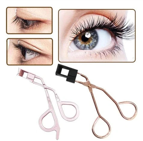 Magnetic eyelash applicator with 45-degree angled tips and silicone handles for precise lash application