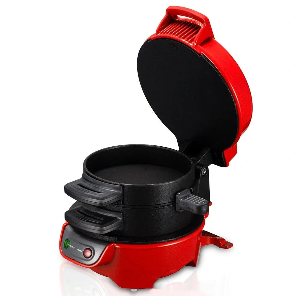 European standard sandwich bread maker with plastic stainless steel body in red colour option