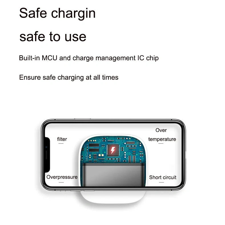 10000mAh mini power bank with digital display showing battery percentage