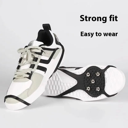 Five-tooth non-slip shoe covers, free size 35-43 universal, for snow and ice in winter and spring