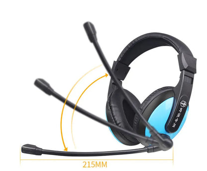 Blue760 wired gaming headset with microphone, 40mm speakers, and 3.5mm plug on a 1.8m cable.