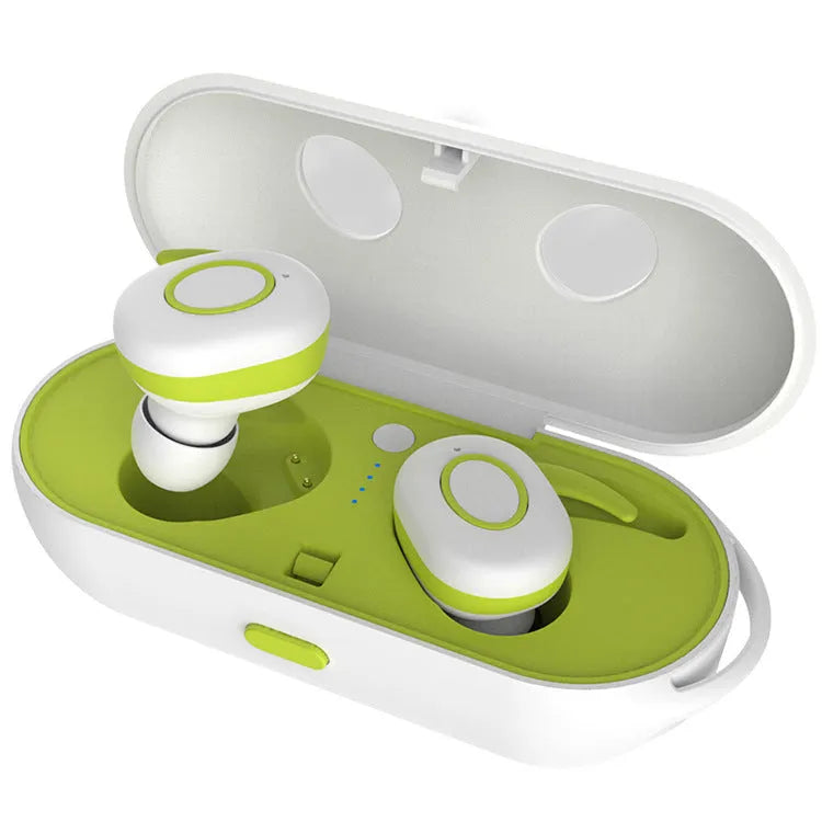 CSR Bluetooth wireless headset with noise reduction in black, green, red and white colours