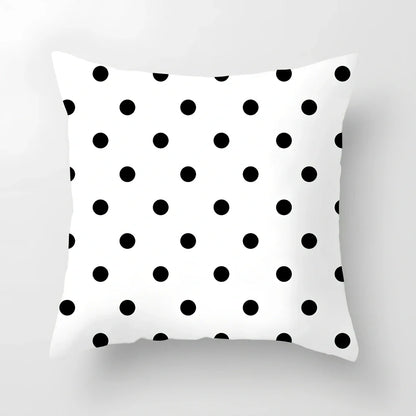 45x45cm geometric pattern cushion cover with peach skin fabric in European styling