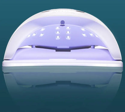White UV LED gel nail dryer with 45 beads and dual light source display