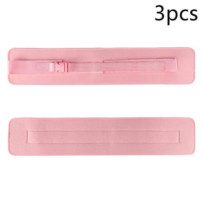 Black or pink weight-bearing hip bridge auxiliary strap fitness belt for lumbar support during dumbbell exercises
