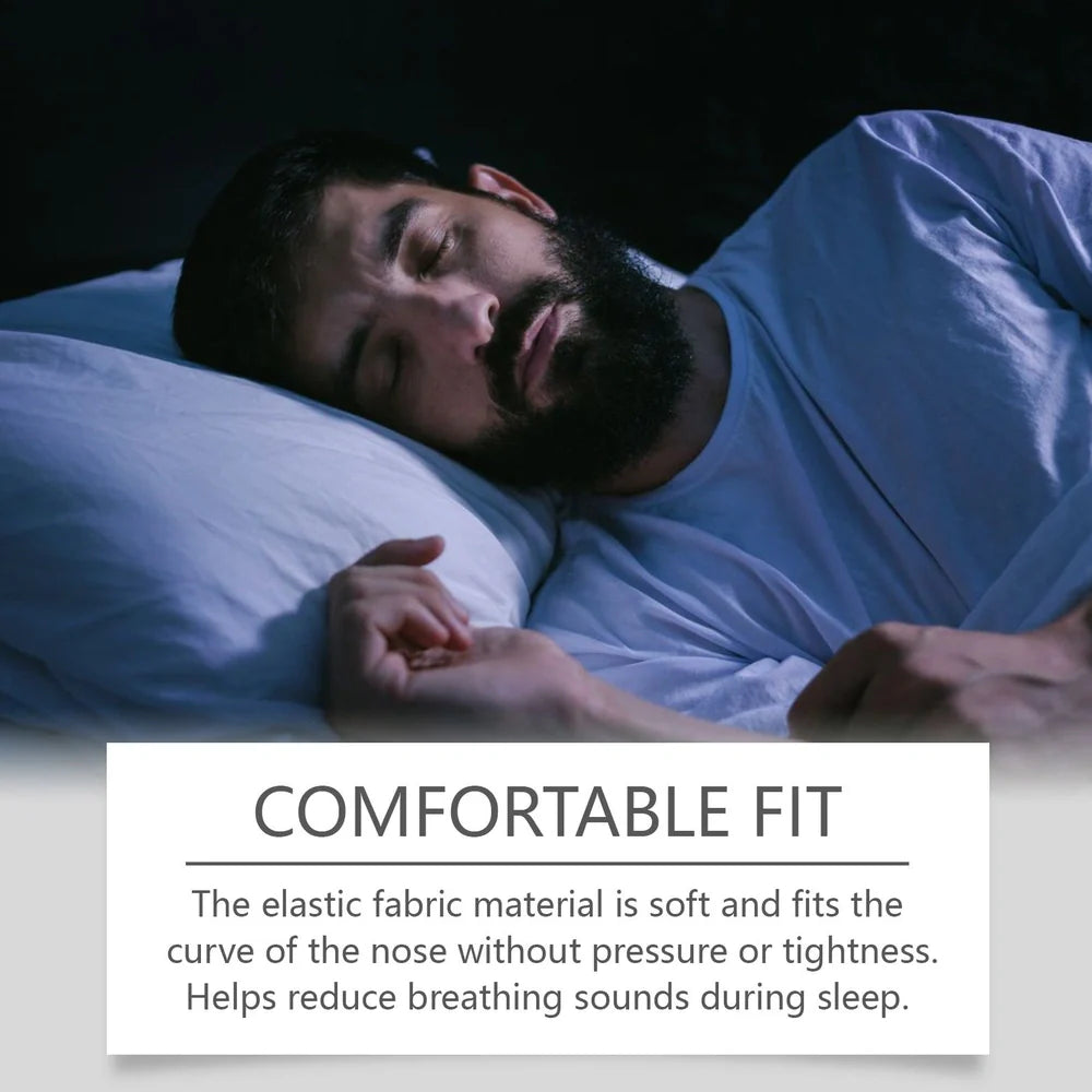 30 anti-snoring nasal adhesive strips with water-based formula for nighttime breathing improvement