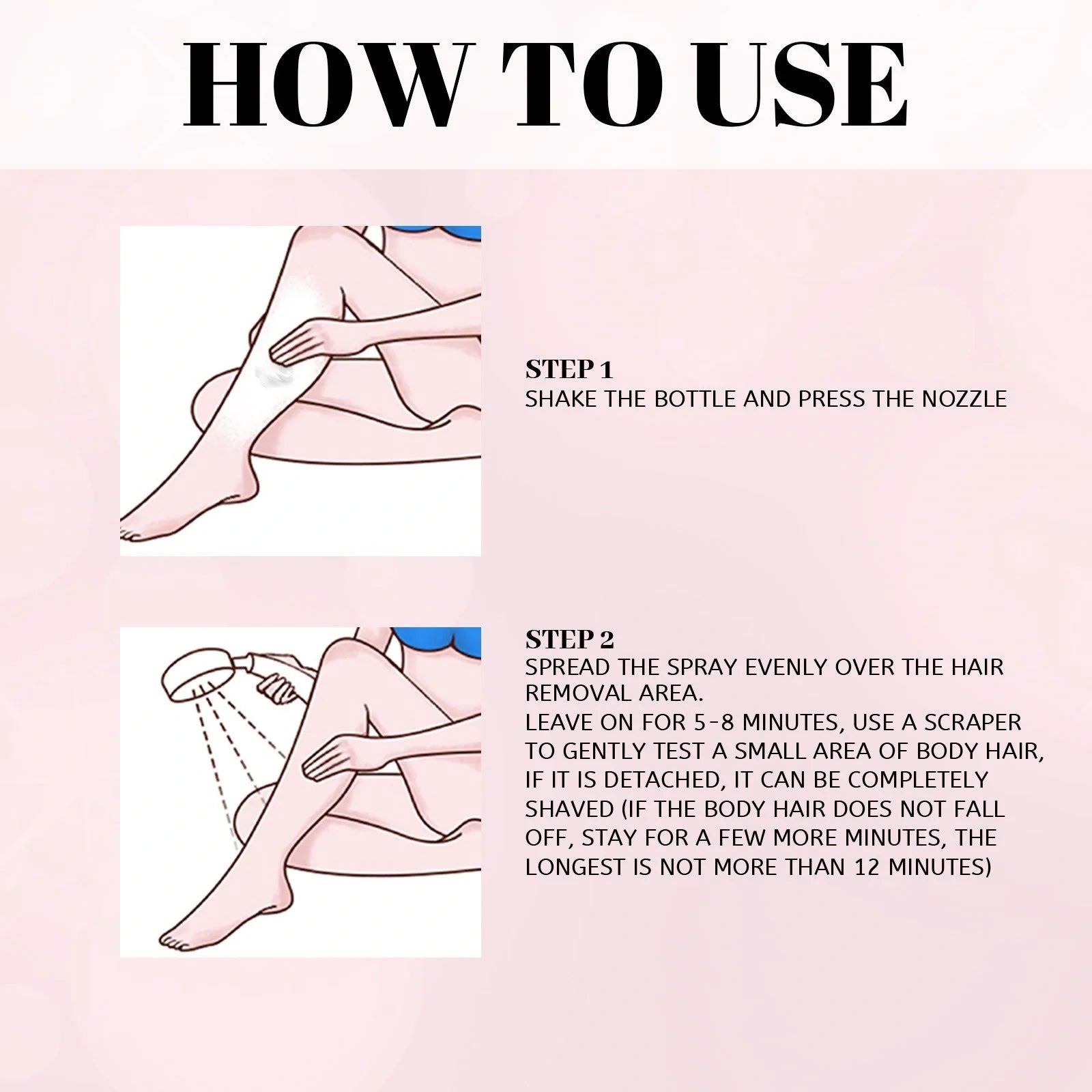 Mu Si Honey Hair Removal Spray for smooth, hair-free skin without irritation
