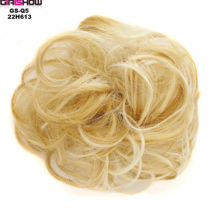 Hair ring wig in various colours from 1# to Burg, showing synthetic fibres and natural hairline for temporary styling