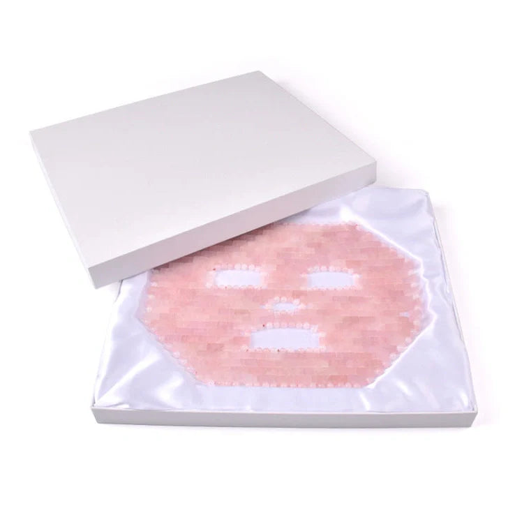 Jade facial massage mask with 247 sheets and 144 beads on 28x21cm surface