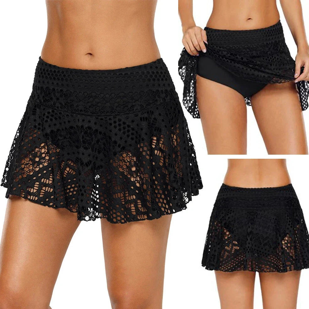 Men's lace swim trunks in polyester fabric with Asian sizing, available in army green, black, green, grey, navy, orange, white
