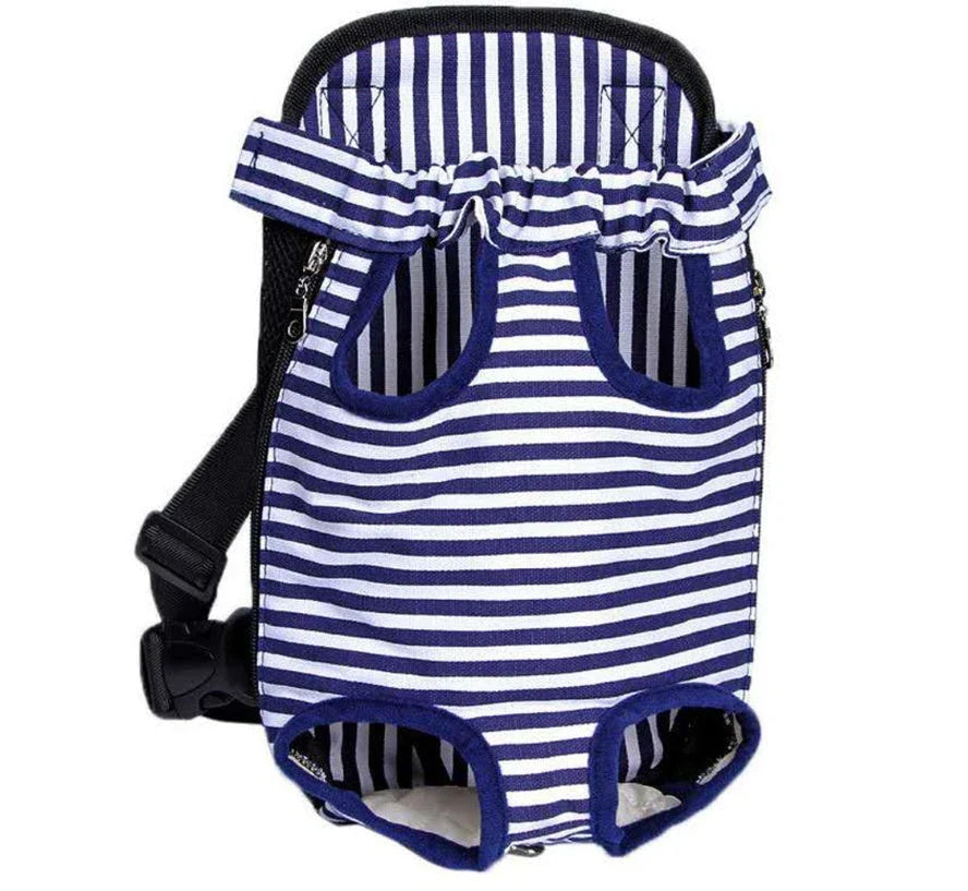 Versatile pet carrier backpack made of breathable mesh material for dogs in various sizes and colors