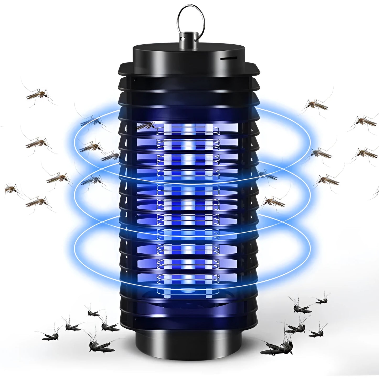 Black King Kong hanging electric mosquito killer lamp for indoor pest control.