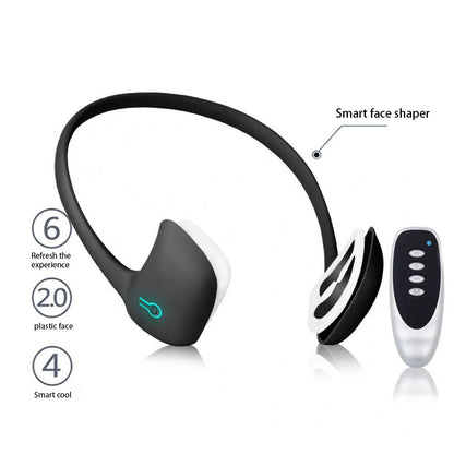 Micro current facial facelift device measuring 200x180x75mm with 0.2W power output for facial massage