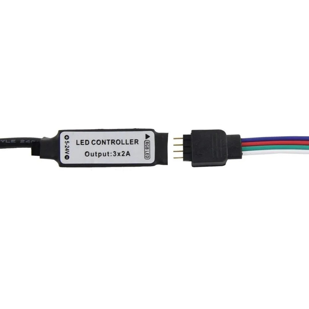 USB-powered flexible LED light strip, 1 metre long, with 50cm USB cable, showing multiple colour options including white and blue.