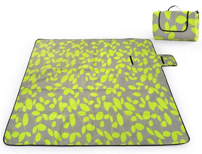 Waterproof outdoor picnic mat with cushioning, available in multiple designs
