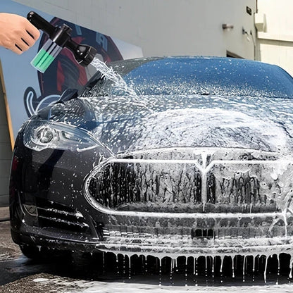 Foam telescopic water gun 22.3cm size with high-pressure nozzle and quick connector for car wash and garden use