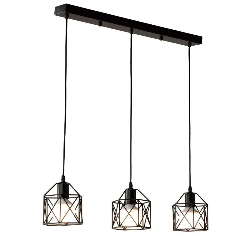 American country style decorative LED string lights with iron shade measuring 150x140mm
