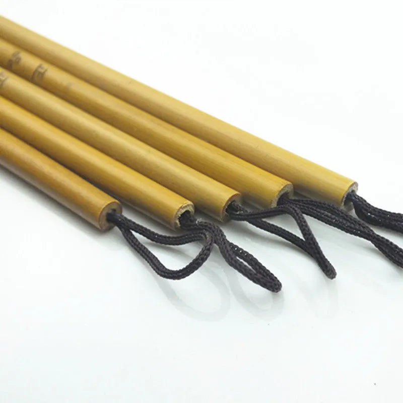 Small red hair writing brush with 23cm wooden penholder for calligraphy