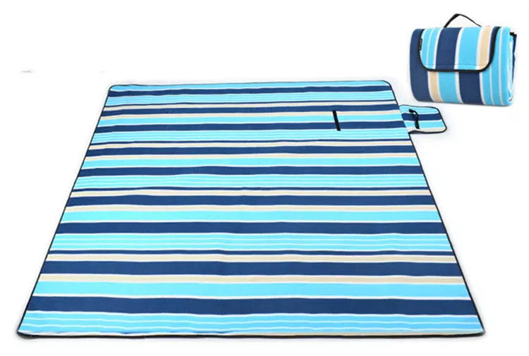 Waterproof outdoor picnic mat with cushioning, available in multiple designs