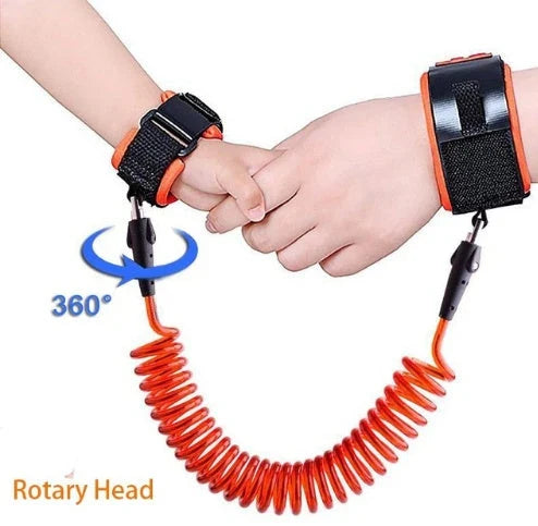 Child Safety Wristband Leash with 360-degree Swivel Head and Breathable Fabric