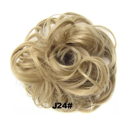 Hair ring wig in various colours from 1# to Burg, showing synthetic fibres and natural hairline for temporary styling