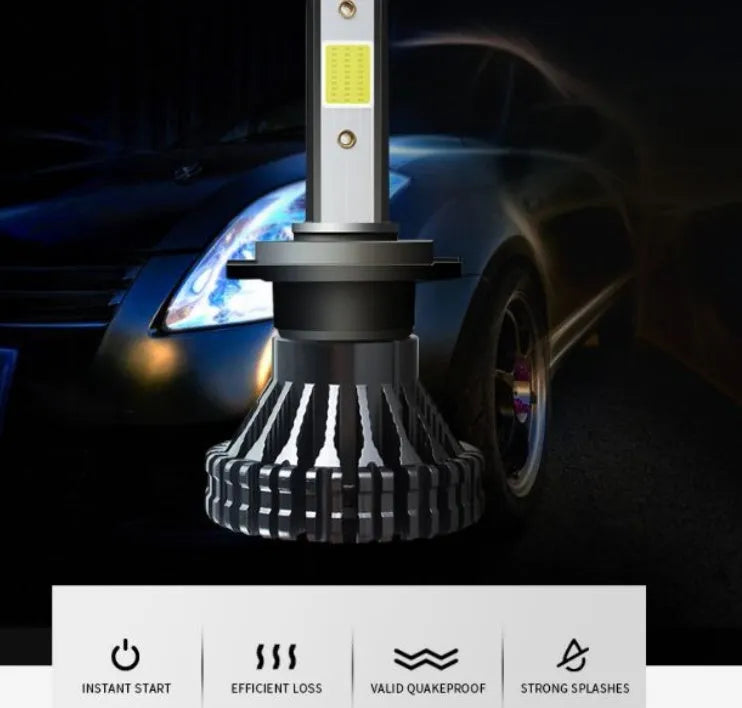 Car LED headlight bulb, 40W 3800lm 6000K, 9V-30V, custom COB lamp beads, single lamp