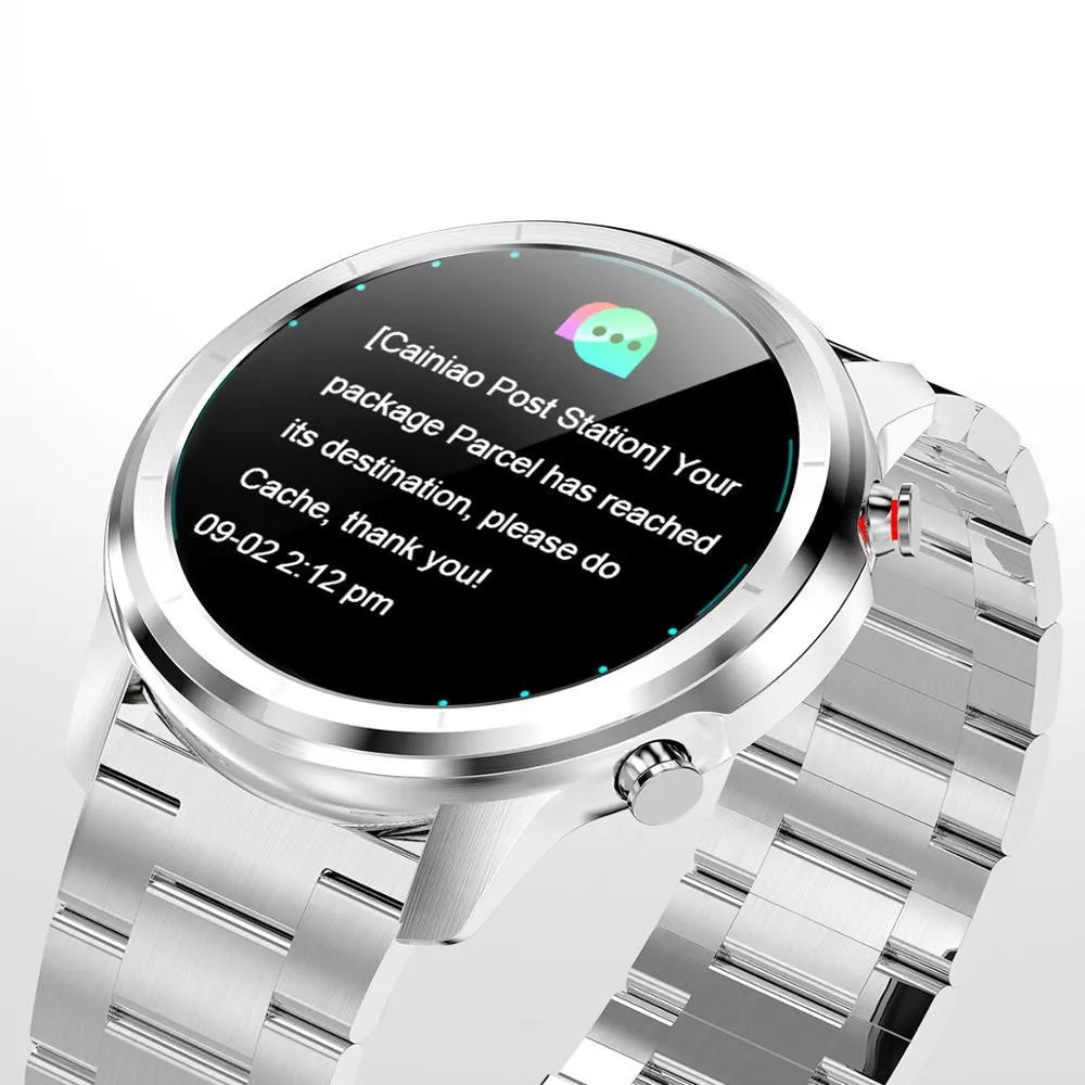 LEMFO LF26 smart bracelet showing its 1.3-inch colour screen, worn on a wrist.