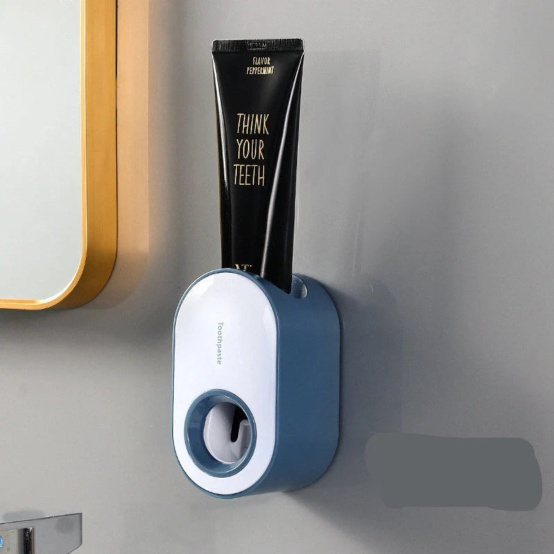 Automatic Wall-mounted Toothpaste Squeezer in multiple colors for efficient dispensing