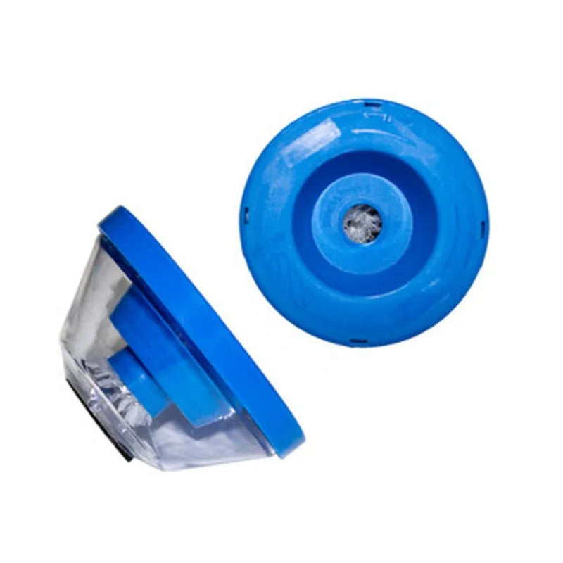 Blue bowl-shaped electric hammer dust cover made of PP plastic with sponge grip