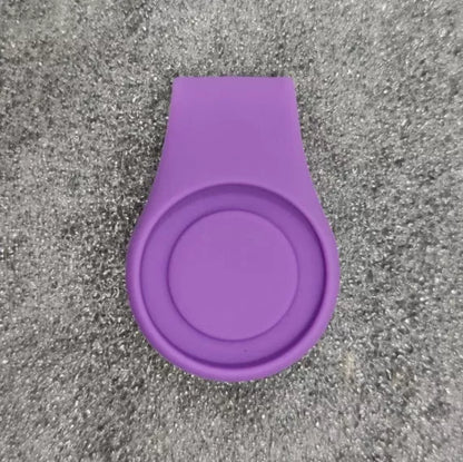 Silicone golf hat clip ball marker holder in vibrant colours