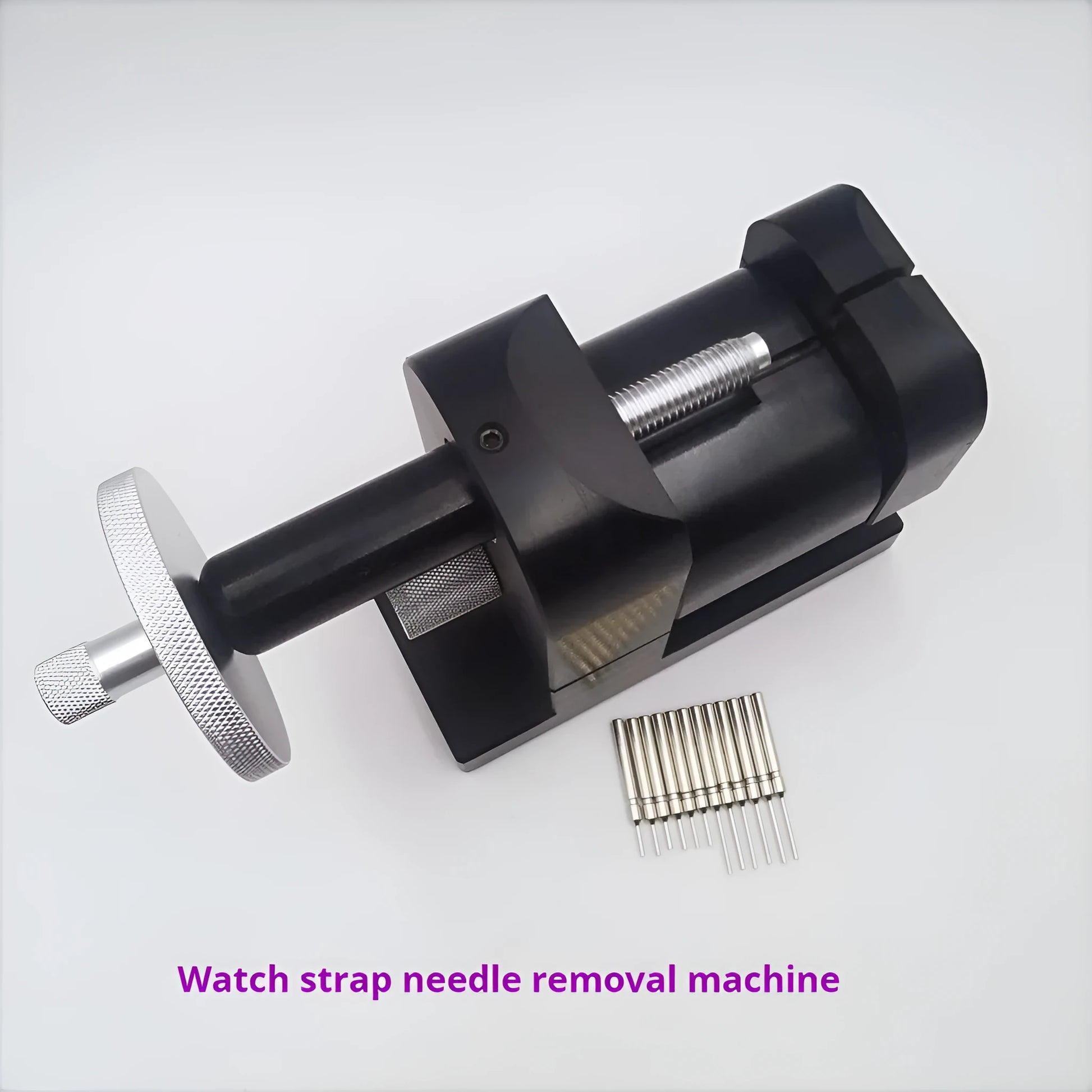Alloy steel watch strap pin removal tool with compact dimensions for watch repair