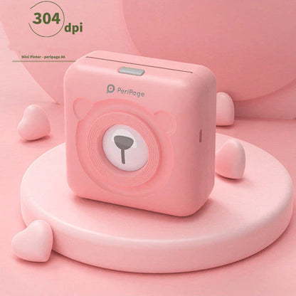 Compact Bluetooth thermal printer for instant photo printing, with wireless connectivity and customizable templates