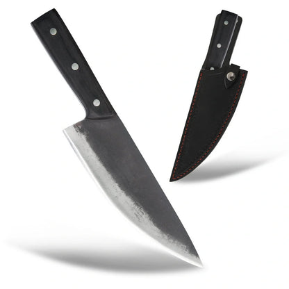 High carbon steel 8-inch butcher's bone picking knife with ergonomic handle