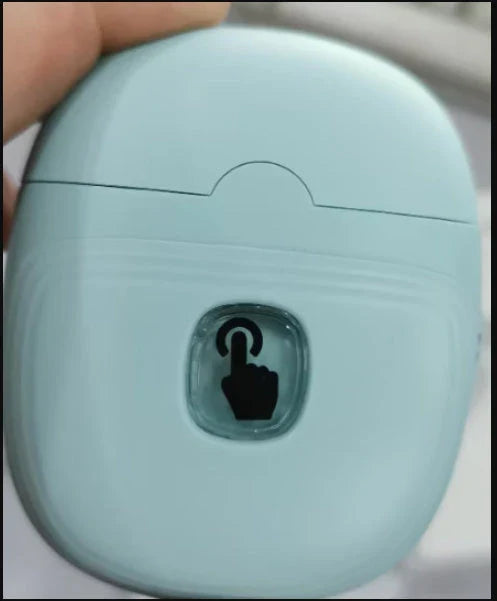 Rechargeable electric nail scissors with built-in LED light for effortless, mess-free nail trimming and shaping