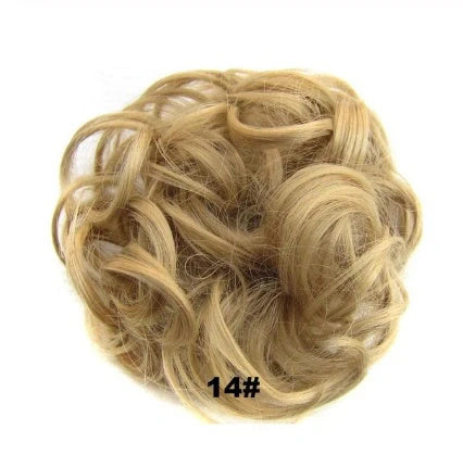 Hair ring wig in various colours from 1# to Burg, showing synthetic fibres and natural hairline for temporary styling