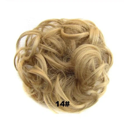 Hair ring wig in various colours from 1# to Burg, showing synthetic fibres and natural hairline for temporary styling