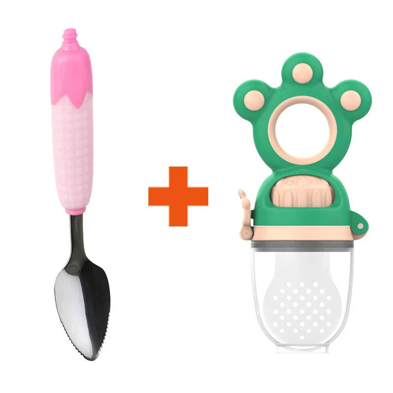 Premium Baby Pacifier Feeder with Densely Covered Mesh for Even Juice Distribution and Soft, Comfortable Silica Gel Material